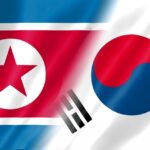 北朝鮮と韓国の旗