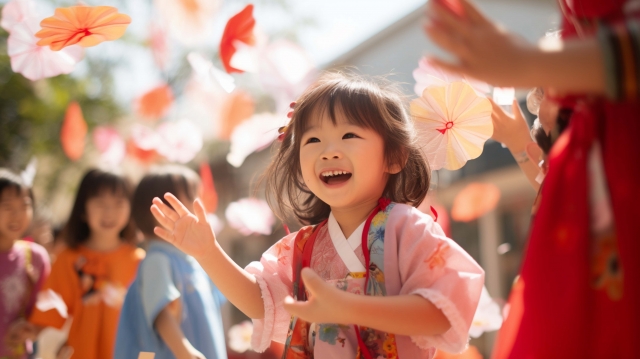 子供の盆踊り